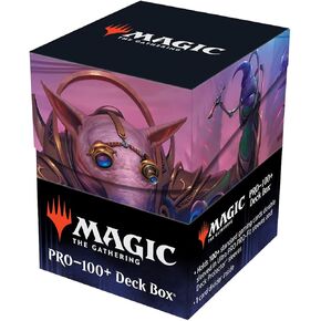 Ultra Pro - March of the Machine 100+ Deck Box ft. Archangel Elspeth for MTG, Store & Protect Gaming Cards, Valuable Trading Cards, Self Locking Lid, Store 100 Double Sleeved Cards