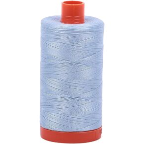AURIFIL USA 1,422yd-Light Aurifil Mako Cotton Thread Solid 50wt 1422yds, Light Robin's Egg