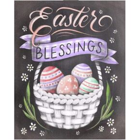 Crafts Paint Jobs by Digital Kit,Kids Color by Number Kit with Tag, Easter Blessing,16''X20'' in Kuwait