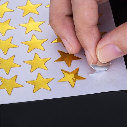 Kenkio 3500 Count Star Stickers Gold Silver Self-Adhesive Stickers Stars in Kuwait