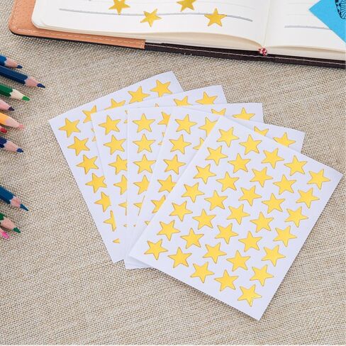 Kenkio 3500 Count Star Stickers Gold Silver Self-Adhesive Stickers Stars in Kuwait