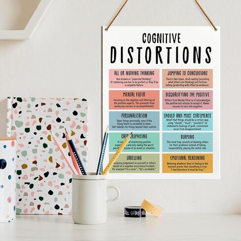 Therapy Office Wood Wall Decor, Mental Health Wall Art, Therapy School Counselor Therapist Social Worker Office Decoration Mental Health Classroom School Decor, Radical Acceptance Coping Statements in Kuwait