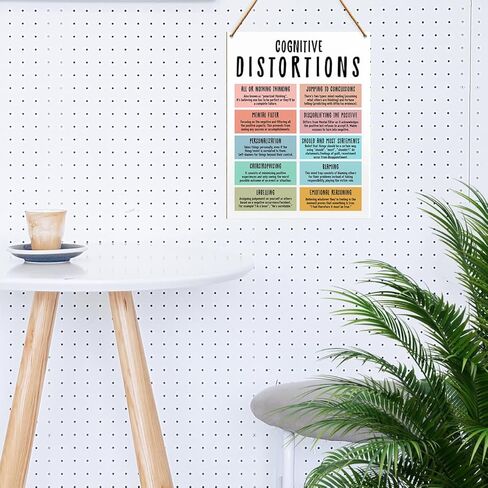 Therapy Office Wood Wall Decor, Mental Health Wall Art, Therapy School Counselor Therapist Social Worker Office Decoration Mental Health Classroom School Decor, Radical Acceptance Coping Statements in Kuwait