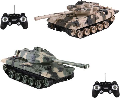 دبابات معركة بجهاز تحكم عن بعد، 2 دبابة قتال تعمل بجهاز تحكم عن بعد، مقياس 1:32، مؤشرات الحياة، أصوات واضواء واقعية in Kuwait