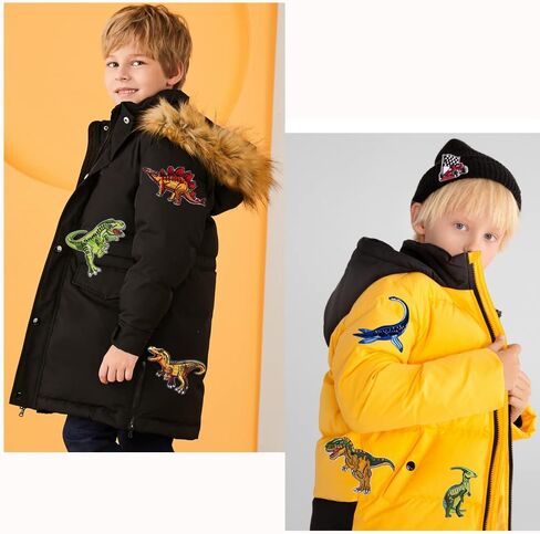 Solasocool Iron on Patches-26Pcs Cool Dinosaur&Car Embroidered Sew On/Iron On Patch Applique for Clothing,Jackets,Backpacks,Jeans,Hats in Kuwait