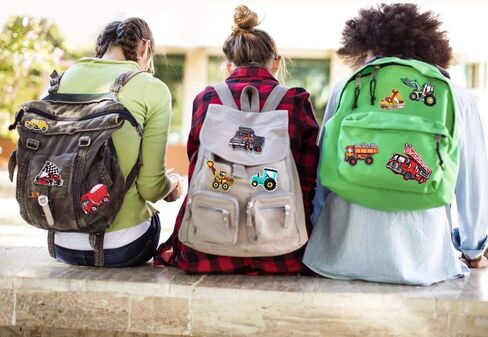 Solasocool Iron on Patches-26Pcs Cool Dinosaur&Car Embroidered Sew On/Iron On Patch Applique for Clothing,Jackets,Backpacks,Jeans,Hats in Kuwait