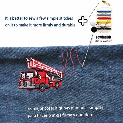 Solasocool Iron on Patches-26Pcs Cool Dinosaur&Car Embroidered Sew On/Iron On Patch Applique for Clothing,Jackets,Backpacks,Jeans,Hats in Kuwait