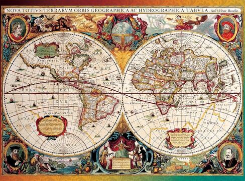Buffalo Games - Antique Map - 1000 Piece Jigsaw Puzzle for Adults Challenging Puzzle Perfect for Game Nights - 1000 Piece Finished Size is 26.75 x 19.75 in Saudi Arabia