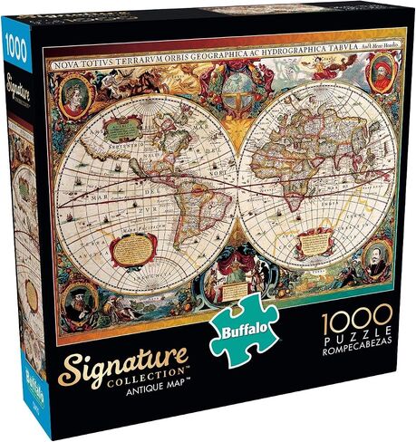 Buffalo Games - Antique Map - 1000 Piece Jigsaw Puzzle for Adults Challenging Puzzle Perfect for Game Nights - 1000 Piece Finished Size is 26.75 x 19.75 in Saudi Arabia