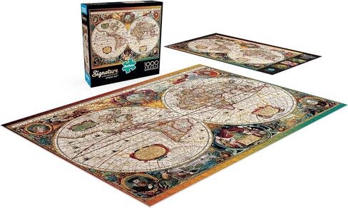 Buffalo Games - Antique Map - 1000 Piece Jigsaw Puzzle for Adults Challenging Puzzle Perfect for Game Nights - 1000 Piece Finished Size is 26.75 x 19.75 in Saudi Arabia