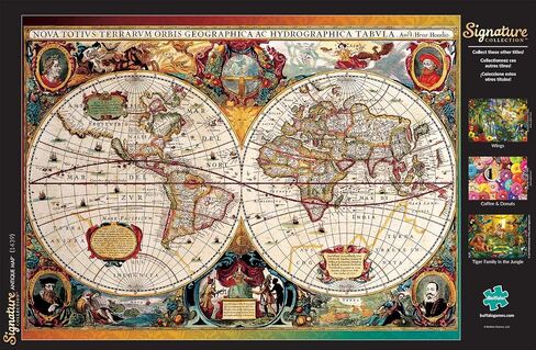 Buffalo Games - Antique Map - 1000 Piece Jigsaw Puzzle for Adults Challenging Puzzle Perfect for Game Nights - 1000 Piece Finished Size is 26.75 x 19.75 in Saudi Arabia