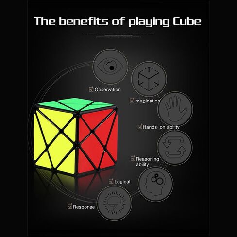 مكعب محور 3×3 كيو اي واي اي متغير بشكل غير منتظم من ايه ام جي ار بي كوبو - اسود in Kuwait