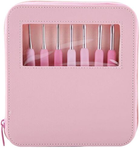 9 قطع من خطافات الكروشيه المتدرجة اللون خطاف مجموعة إبر الحياكة مع مقبض ناعم ملون in Kuwait