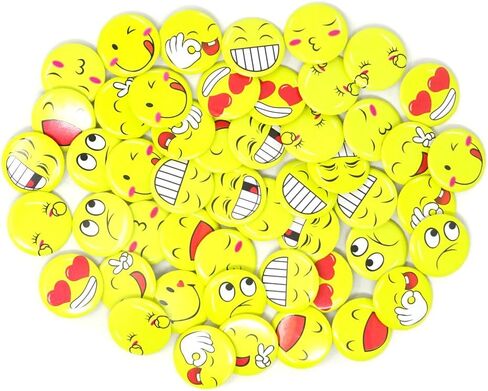 Honbay 50PCS 3cm/1.2 Inch Mini Cute Button Pins Badge Brooches in Saudi Arabia