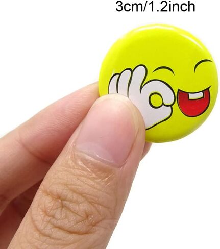 Honbay 50PCS 3cm/1.2 Inch Mini Cute Button Pins Badge Brooches in Saudi Arabia