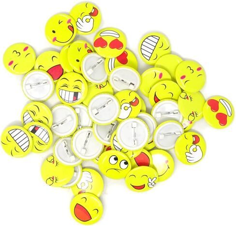 Honbay 50PCS 3cm/1.2 Inch Mini Cute Button Pins Badge Brooches in Saudi Arabia
