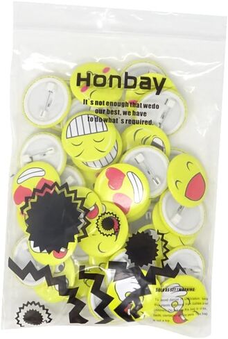 Honbay 50PCS 3cm/1.2 Inch Mini Cute Button Pins Badge Brooches in Saudi Arabia