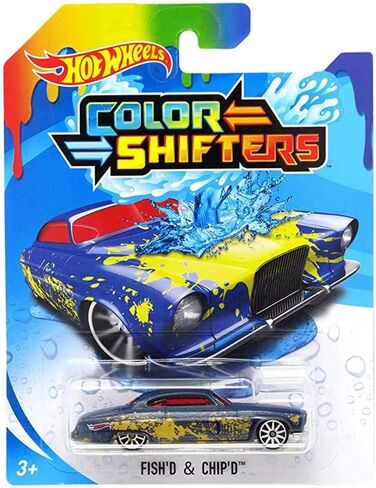 Hot Wheels Color Shifters - Fish'd & Chip'd - BHR31 - Black, Yellow in Saudi Arabia