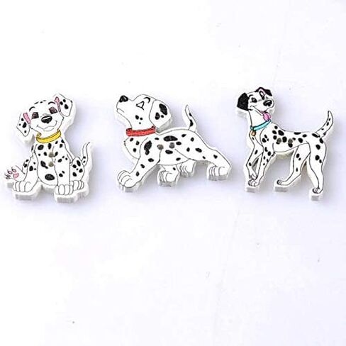 AKOAK Color Dog Shape 2-Hole Wood Print Sewing Button, Garment Decoration Button, for Sewing and Crafting, Pack of 50 (Mixed Colors) in Saudi Arabia