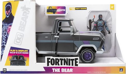 Fortnite The Bear Vehicle Plus 4-inch Party Trooper Articulated Figure with Bash Burner in Saudi Arabia