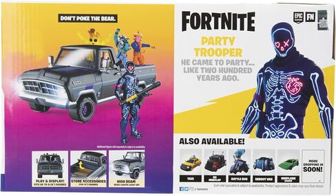 Fortnite The Bear Vehicle Plus 4-inch Party Trooper Articulated Figure with Bash Burner in Saudi Arabia