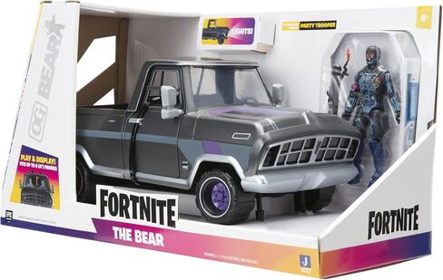 Fortnite The Bear Vehicle Plus 4-inch Party Trooper Articulated Figure with Bash Burner in Saudi Arabia