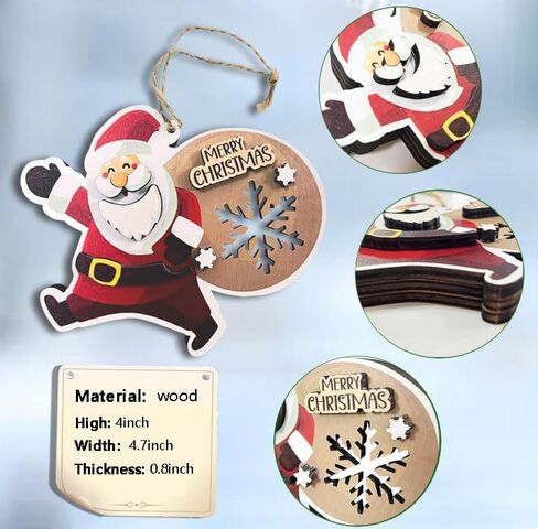 حاملات أموال خشبية لهدايا عيد الميلاد 2023 حامل أموال عيد الميلاد حديثًا للهدايا النقدية بطاقات نقود خشبية مصنوعة يدويًا لعيد الميلاد حامل أموال فريد للهدايا النقدية in Kuwait