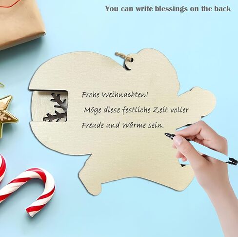 حاملات أموال خشبية لهدايا عيد الميلاد 2023 حامل أموال عيد الميلاد حديثًا للهدايا النقدية بطاقات نقود خشبية مصنوعة يدويًا لعيد الميلاد حامل أموال فريد للهدايا النقدية in Kuwait