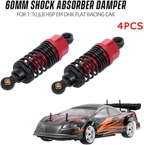 الألومنيوم النفط مليئة RC امتصاص الصدمات المثبط ل Tamiya TT01 Mf-01x 1/10 RC سيارة ترقية أجزاء 4 قطعة/المجموعة (الأزرق الداكن) in Kuwait