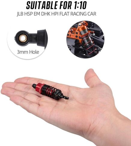 الألومنيوم النفط مليئة RC امتصاص الصدمات المثبط ل Tamiya TT01 Mf-01x 1/10 RC سيارة ترقية أجزاء 4 قطعة/المجموعة (الأزرق الداكن) in Kuwait