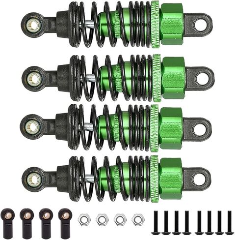 الألومنيوم النفط مليئة RC امتصاص الصدمات المثبط ل Tamiya TT01 Mf-01x 1/10 RC سيارة ترقية أجزاء 4 قطعة/المجموعة (الأزرق الداكن) in Kuwait