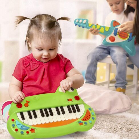 Battat- Toddler Piano Toy – Musical Instrument For Kids, Children – Animal Keyboard Piano With 5 Instrument Settings-Crocodile Piano – 2 Years + in Saudi Arabia