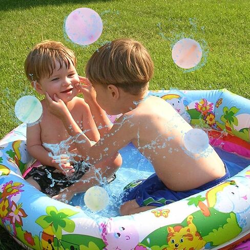 16 Pack Reusable Water Balloons for Kids Adults, Silicone Water Balloons, Quick Fill Self Sealing Water Splash Bombs for Outdoor Activities, Water Bombs for Kids, Water Fight Games in Saudi Arabia