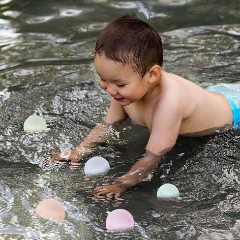 16 Pack Reusable Water Balloons for Kids Adults, Silicone Water Balloons, Quick Fill Self Sealing Water Splash Bombs for Outdoor Activities, Water Bombs for Kids, Water Fight Games in Saudi Arabia