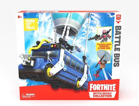 Fortnite Battle Royale Collection Battle Bus & 2 Exclusive Figures: Funk Ops & Burnout in Saudi Arabia