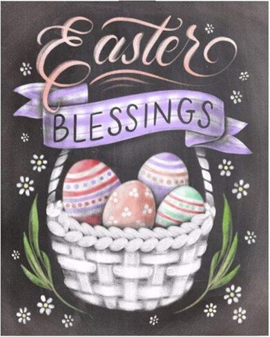 Crafts Paint Jobs by Digital Kit,Kids Color by Number Kit with Tag, Easter Blessing,16''X20'' in Kuwait