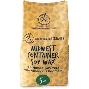 100% Midwest Soy Container Wax Beads for Candle Making, 10 lb Bag