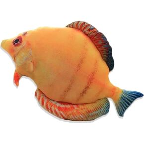 زد اكس ام بيدينغز لعبة وسادة محشوة على شكل سمكة استوائية مقاس 15.7 انش، هدية للاطفال بلون اصفر in Kuwait