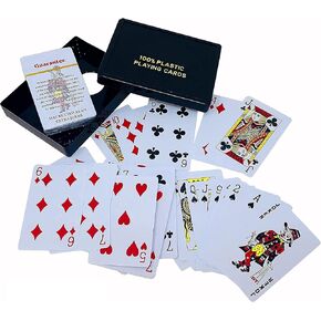 بطاقات لعب بلاستيكية من كيديفو، مقاومة للماء ومرنة، لعبة حفلات بطاقات البوكر (عبوة من مكتب واحد) حزمة من مكتب واحد متعدد الألوان in Kuwait