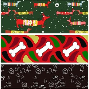 مجموعات ورق التغليف المطوية من K-Kraft (مطبوعات كلب عيد الميلاد و15 علامة عظمية) in Kuwait