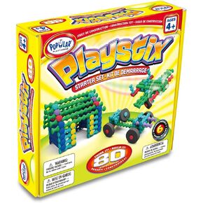 POPULAR PLAYTHINGS Playstix Starter Set Construction Toy Building Blocks 80 Piece Kit in Saudi Arabia