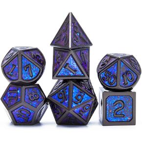 يتم استخدام النرد المعدني DND كلعبة RPG الخاصة بنرد الزنزانة والتنين. مجموعة نرد DND معدنية متعددة الجوانب، مناسبة جدًا لمجموعة النرد in Kuwait