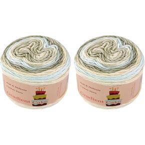 2-pk Gradient Cake Cotton Ball by Yonkey Monkey (1151) Knitting Crochet