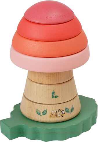 Manhattan Toy Folklore Fun-gi Magnetic Wooden Toadstool Shaped Stacking Toy for Babies 12 Months and Up in Saudi Arabia