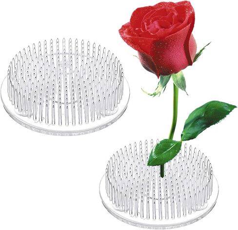 ضفدع زهرة بلاستيكية، ضفادع زهرية يابانية شفافة، بلاستيك من آيكبانا قطع زهرة كنزان، حامل ضفدع مع 3 أكواب شفط لتركيب نبات الحرف اليدوية بالزهور (2.76 بوصة / 70 مم) in Kuwait