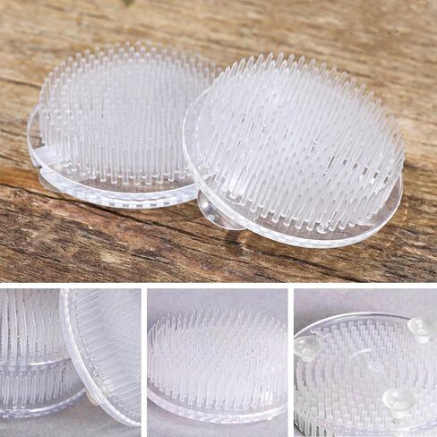 ضفدع زهرة بلاستيكية، ضفادع زهرية يابانية شفافة، بلاستيك من آيكبانا قطع زهرة كنزان، حامل ضفدع مع 3 أكواب شفط لتركيب نبات الحرف اليدوية بالزهور (2.76 بوصة / 70 مم) in Kuwait