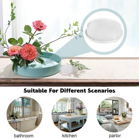 ضفدع زهرة بلاستيكية، ضفادع زهرية يابانية شفافة، بلاستيك من آيكبانا قطع زهرة كنزان، حامل ضفدع مع 3 أكواب شفط لتركيب نبات الحرف اليدوية بالزهور (2.76 بوصة / 70 مم) in Kuwait