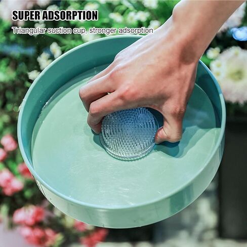 ضفدع زهرة بلاستيكية، ضفادع زهرية يابانية شفافة، بلاستيك من آيكبانا قطع زهرة كنزان، حامل ضفدع مع 3 أكواب شفط لتركيب نبات الحرف اليدوية بالزهور (2.76 بوصة / 70 مم) in Kuwait