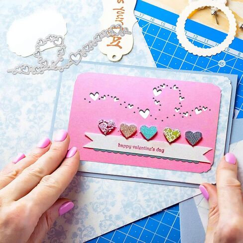 قوالب معدنية من OOTSR، قطعتا استنسلات لقلب الحب ونجوم يموت ، قالب نقش من الصلب الكربوني لصناعة البطاقات اليدوية/ تزيين الصورة/دفتر القصاصات الورقية in Kuwait