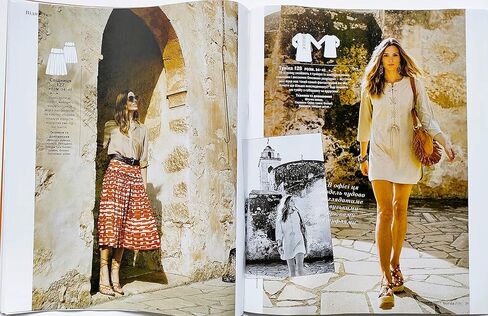 Vol.4/2023 مجلة Burda Style في قوالب أنماط الخياطة الأوكرانية أوكرانيا موضة الملابس فستان بلوزة معطف سترة تنورة قميص السراويل النساء حجم 34-48 in Kuwait